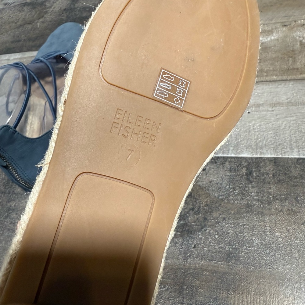 Eileen Fisher‎ Lace Up espadrille Flat- 7 - Picture 5 of 7
